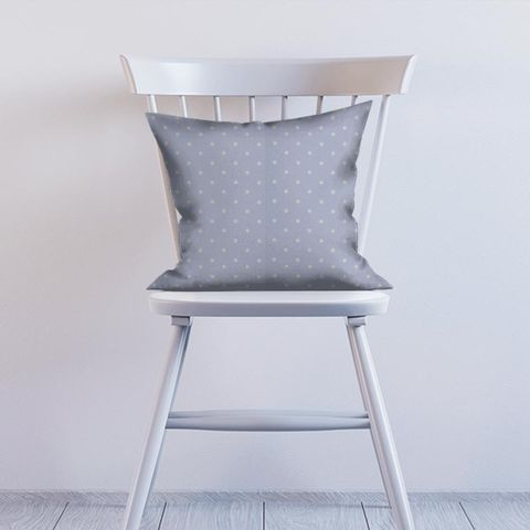 Dotty Powder Blue Cushion