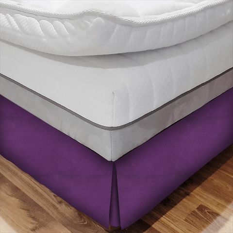 Alaska Aubergine Bed Base Valance