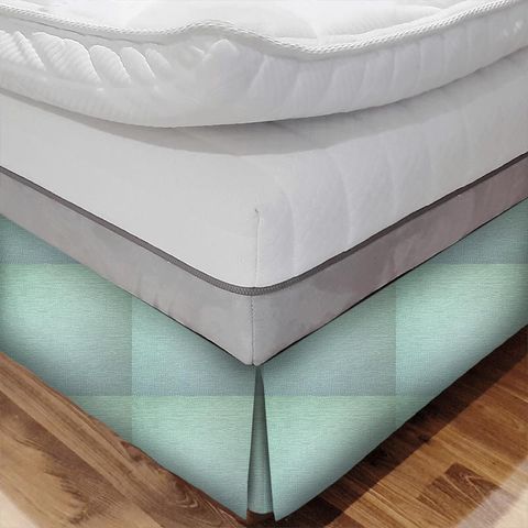 Glint Aqua Bed Base Valance