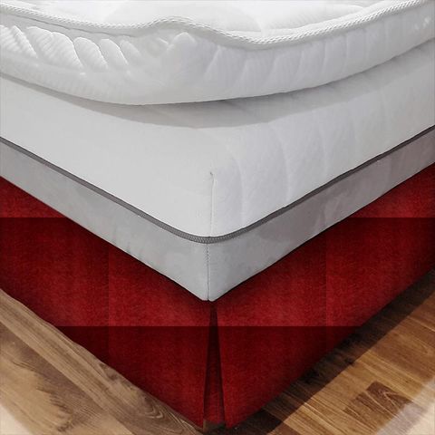 Allegra Cranberry Bed Base Valance