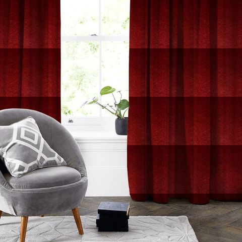 Allegra Cranberry Made To Measure Curtain