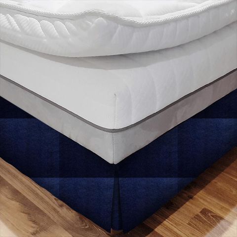 Allegra Navy Bed Base Valance