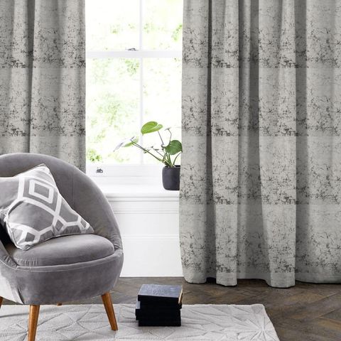 Glacier Silver Made To Measure Curtain