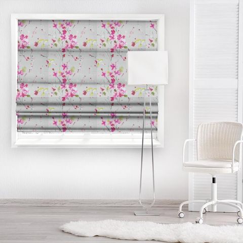 Armathwaite Blossom Silver Made To Measure Roman Blind