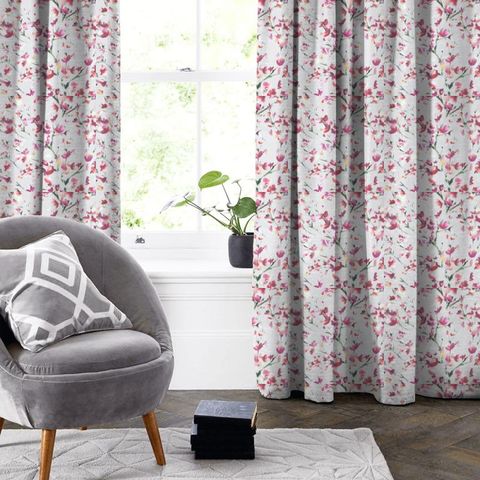 Belsay Peony Dove Made To Measure Curtain