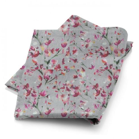Belsay Peony Silver Fabric