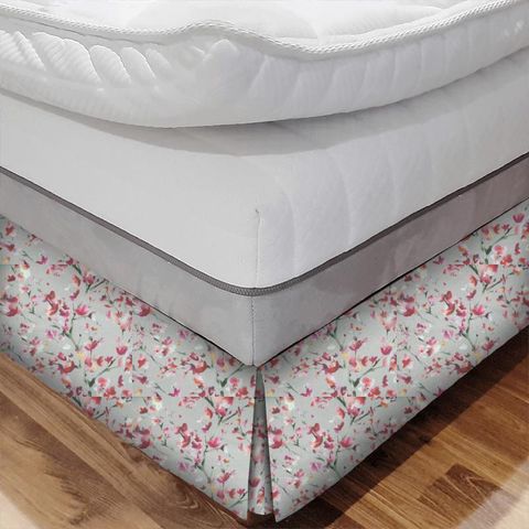 Belsay Raspberry Stone Bed Base Valance