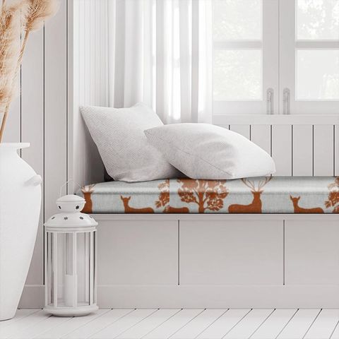 Cairngorms Rust Box Cushion