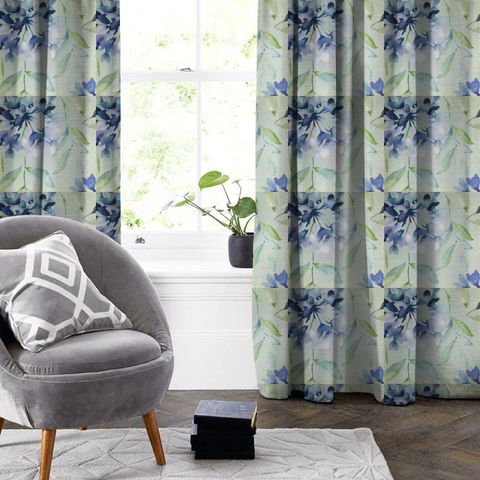 Clovelly Bluebell Made To Measure Curtain