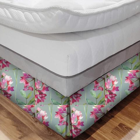 Clovelly Raspberry Slate Bed Base Valance