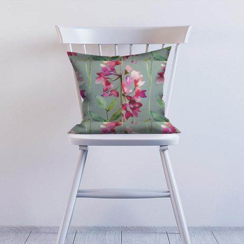 Clovelly Raspberry Slate Cushion