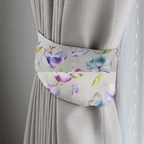 Farfalla Plum Tieback