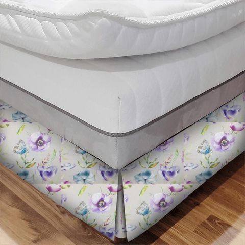Farfalla Plum Bed Base Valance