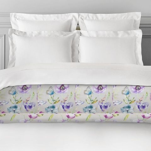Farfalla Plum Bed Runner