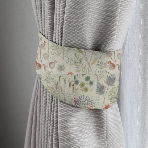 Flora Linen Autumn Tieback