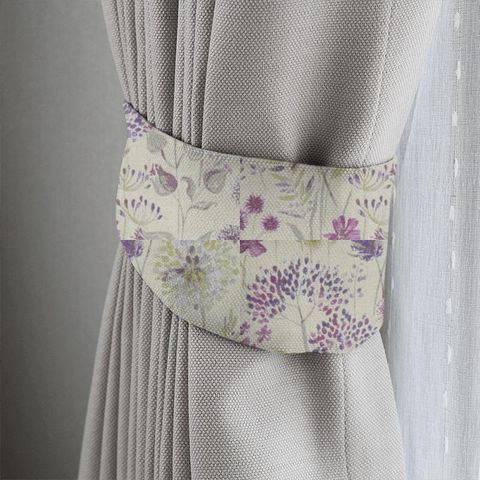 Flora Linen Heather Tieback
