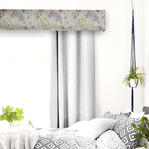 Flora Linen Heather Pelmet