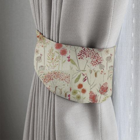 Flora Linen Russett Tieback