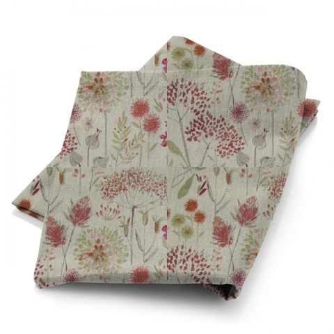 Flora Linen Russett Fabric