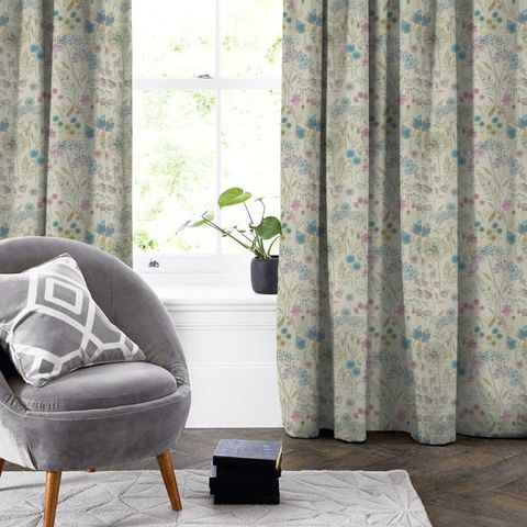 Flora Linen Spring Made To Measure Curtain
