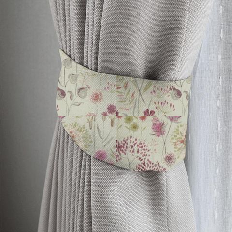 Flora Linen Summer Tieback