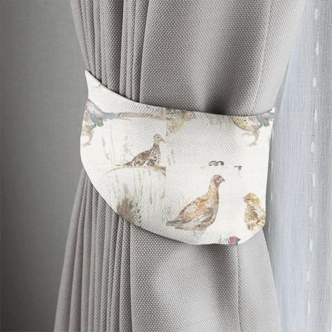 Game Birds Cream Tieback