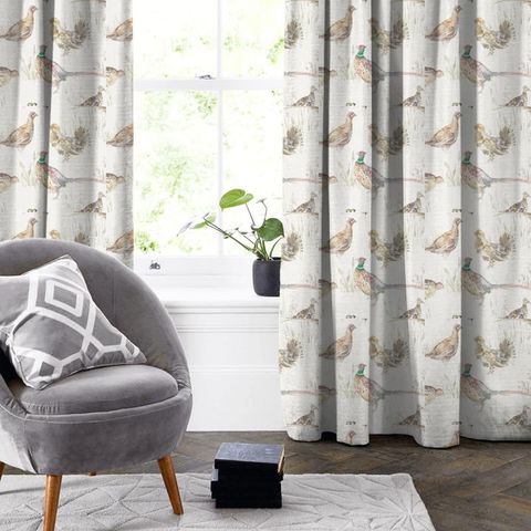 Game Birds Cream Made To Measure Curtain