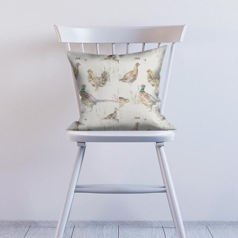 Game Birds Cream Cushion