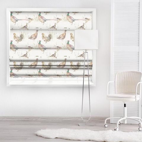 Game Birds Cream Made To Measure Roman Blind