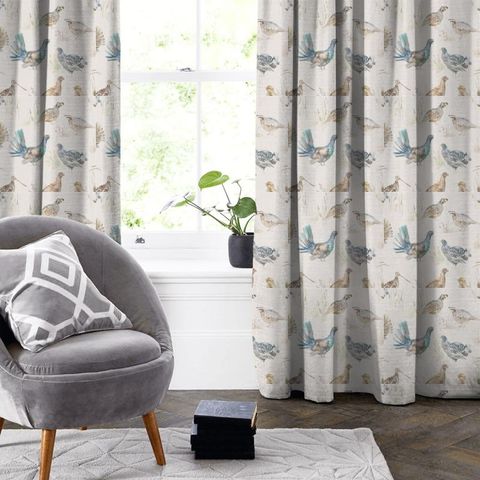 Game Birds Linen Made To Measure Curtain