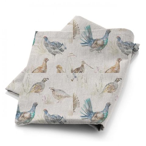Game Birds Linen Fabric