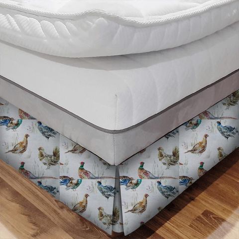 Game Birds Mini Cream Bed Base Valance