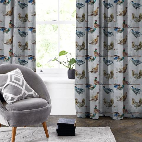 Game Birds Mini Cream Made To Measure Curtain