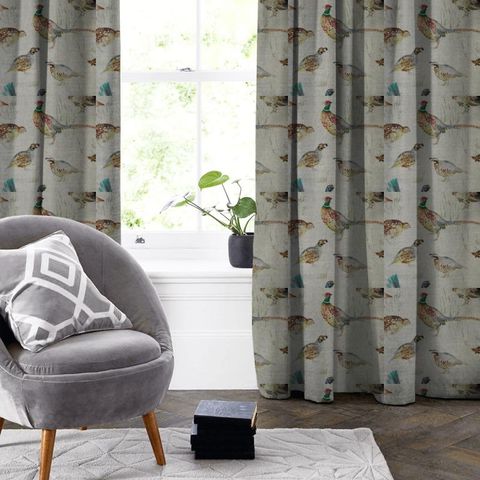 Game Birds Mini Linen Made To Measure Curtain