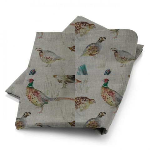 Game Birds Mini Linen Fabric