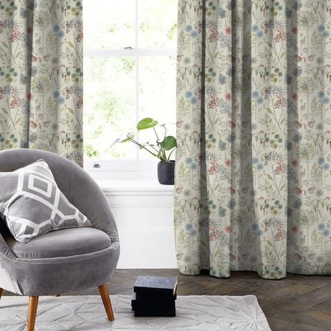 Flora Cream Autumn Made To Measure Curtain
