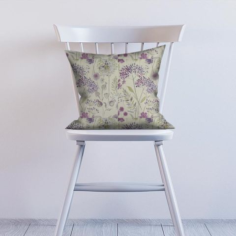 Flora Cream Heather Cushion