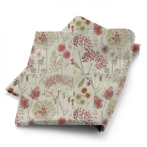 Flora Cream Russett Fabric