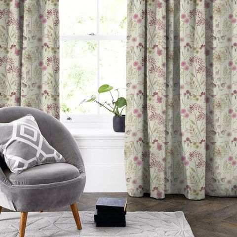 Flora Cream Summer Made To Measure Curtain