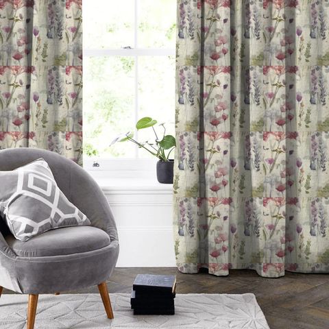 Ilinizas Poppy Natural Made To Measure Curtain