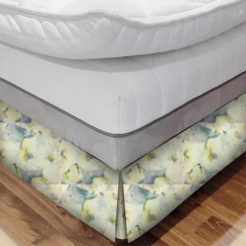 Isabela Lemon Natural Bed Base Valance