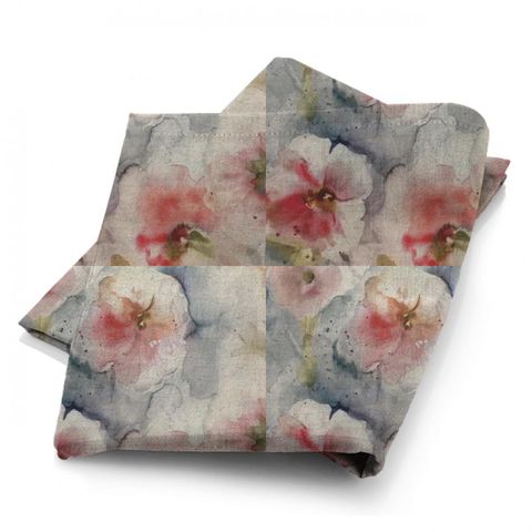 Isabela Poppy Natural Fabric