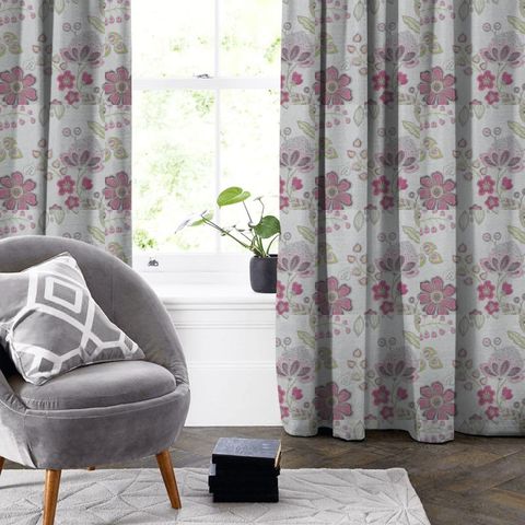 Hartwell Raspberry Made To Measure Curtain