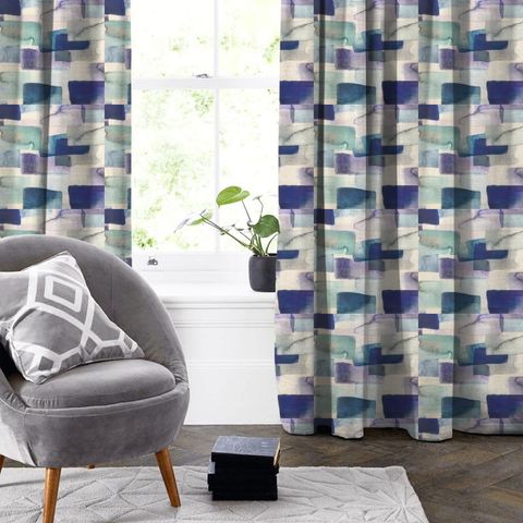 Kampala Indigo Made To Measure Curtain