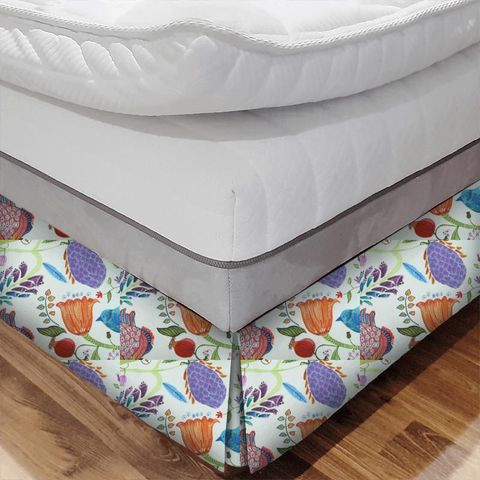 Lindu Summer Ecru Bed Base Valance