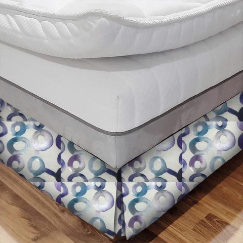 Macapa Indigo Bed Base Valance