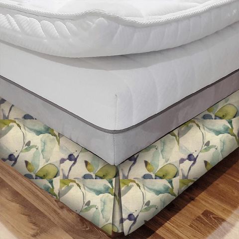 Naura Lemon Natural Bed Base Valance