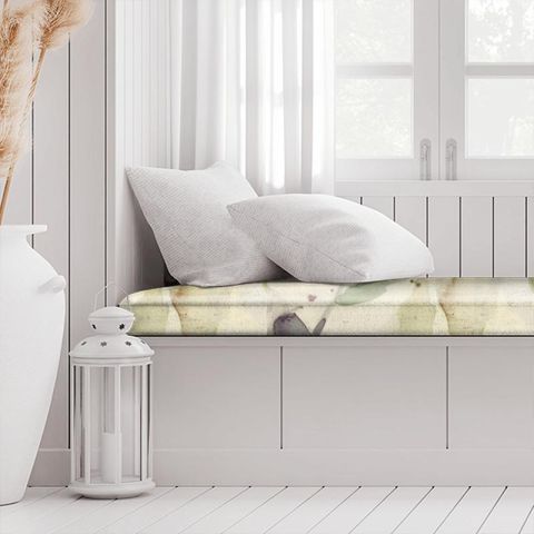 Naura Poppy Natural Box Cushion