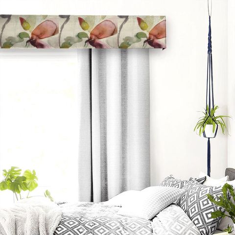 Naura Poppy Natural Pelmet