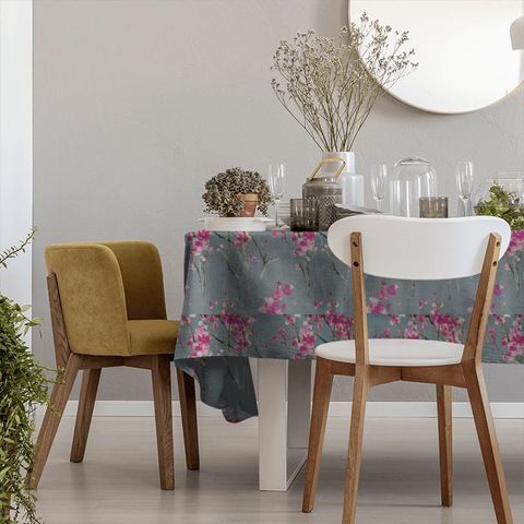 Seville Blossom Slate Tablecloth